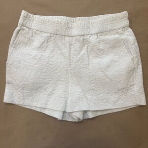 J. Crew Quilted White Shorts Size 2